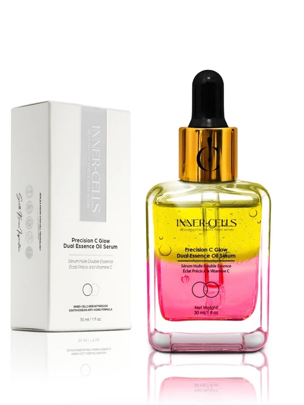 INNER-CELLS Precision C Glow Dual Essence Oil Serum